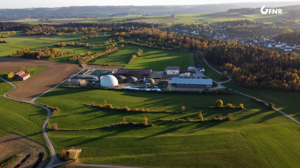 Biogas-Speicherkraftwerk Haslachhof in Baden Württemberg